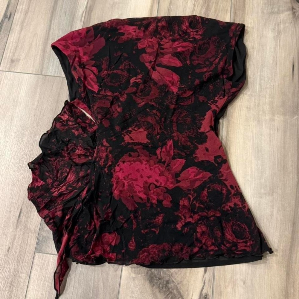 Whimsy goth Alt Dark Romantic Grunge Sz Small Y2K Top Whimsical - Picture 4 of 8